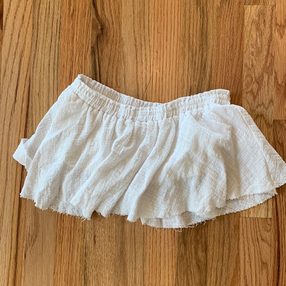 Cropped flowy tube top